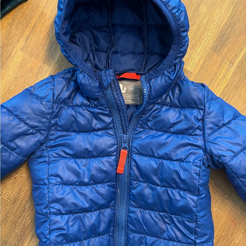 Primary Vibrant Blue Kids Puffer Jacket